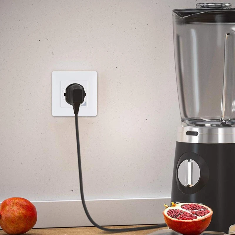 16A умная WiFi утопленная розетка штепсельная вилка с защитой от перенапряжения Alexa