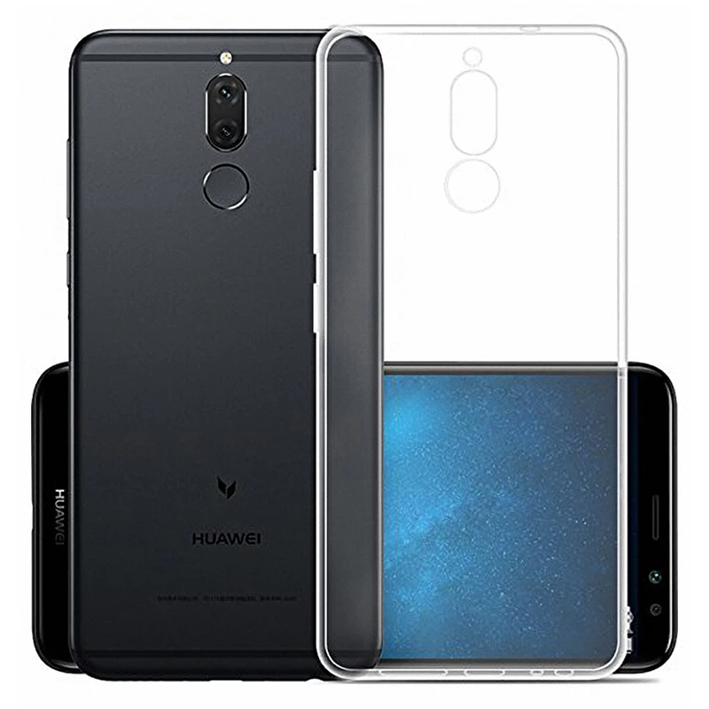 Прозрачный Мягкие чехлы для мобильных телефонов из ТПУ для huawei mate 10 Lite Nova 2i, прозрачная задняя крышка 360, защитный гелевый Чехол для mate 10 10 Lite Nova2i Armor - Цвет: Прозрачный