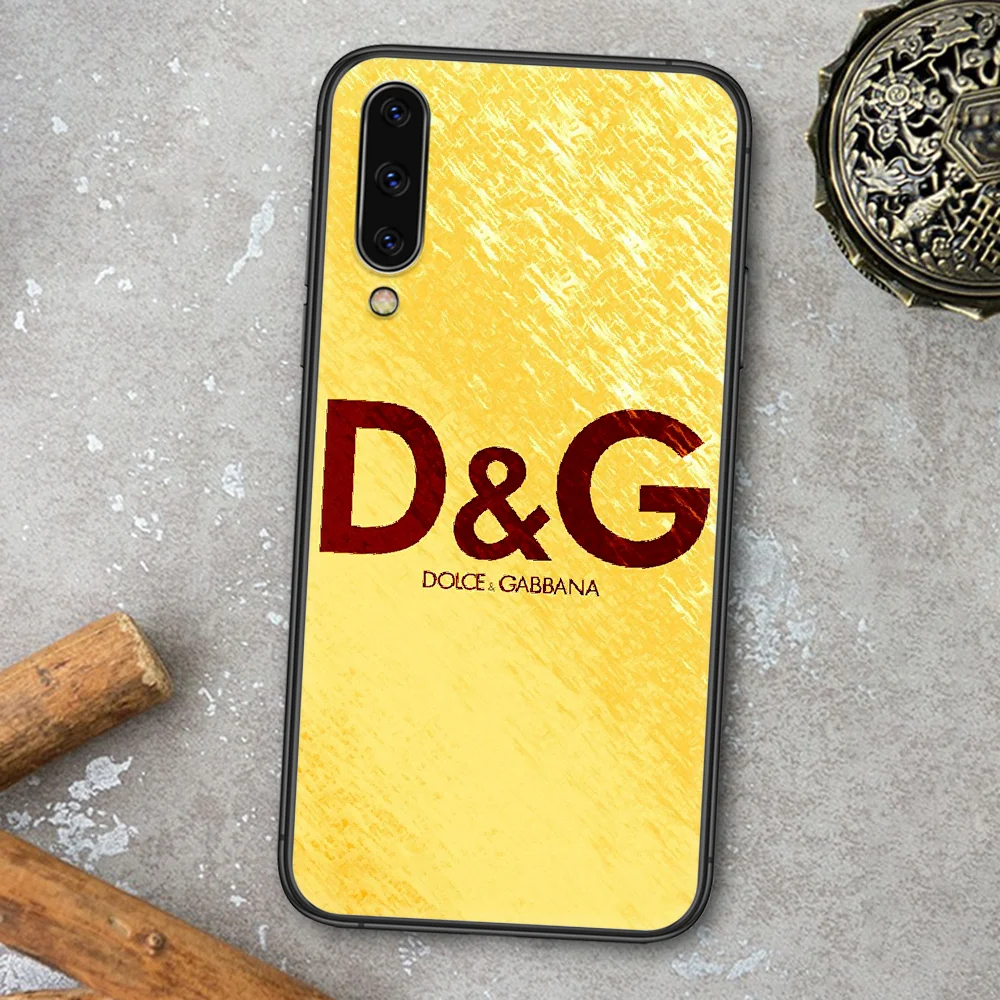 

DG Fashion Luxury Brand Phone Case For Samsung Galaxy A 3 5 7 8 10 20 20E 21S 30 30S 40 50 51 70 71 black Waterproof Soft Funda