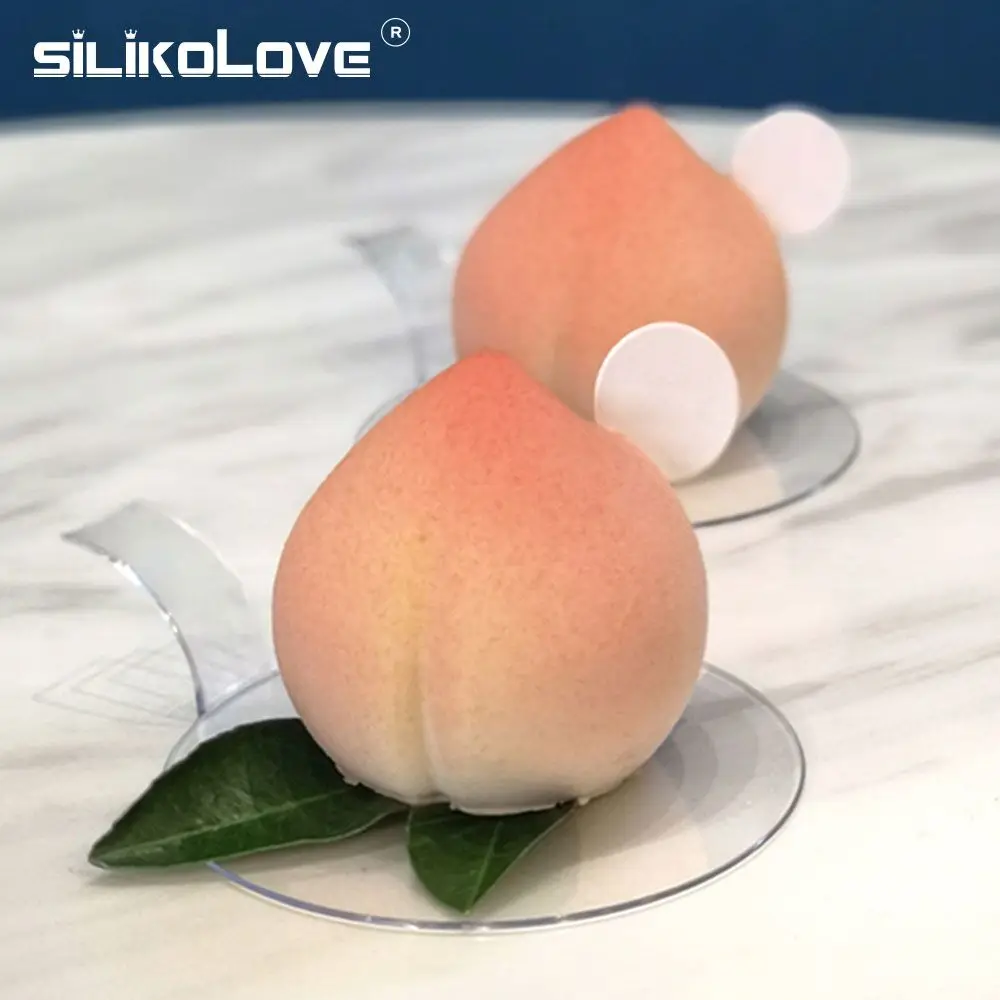 SILIKOLOVE 3D персиковая фотоформа для украшения тортов десертов фруктов муссов форма