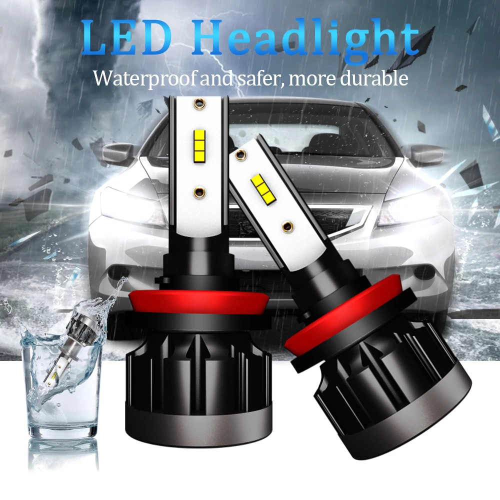 Лампы для автомобисветильник фар светодиодные лампы H7 H4 H1 H11 9005 hb3 9006 hb4