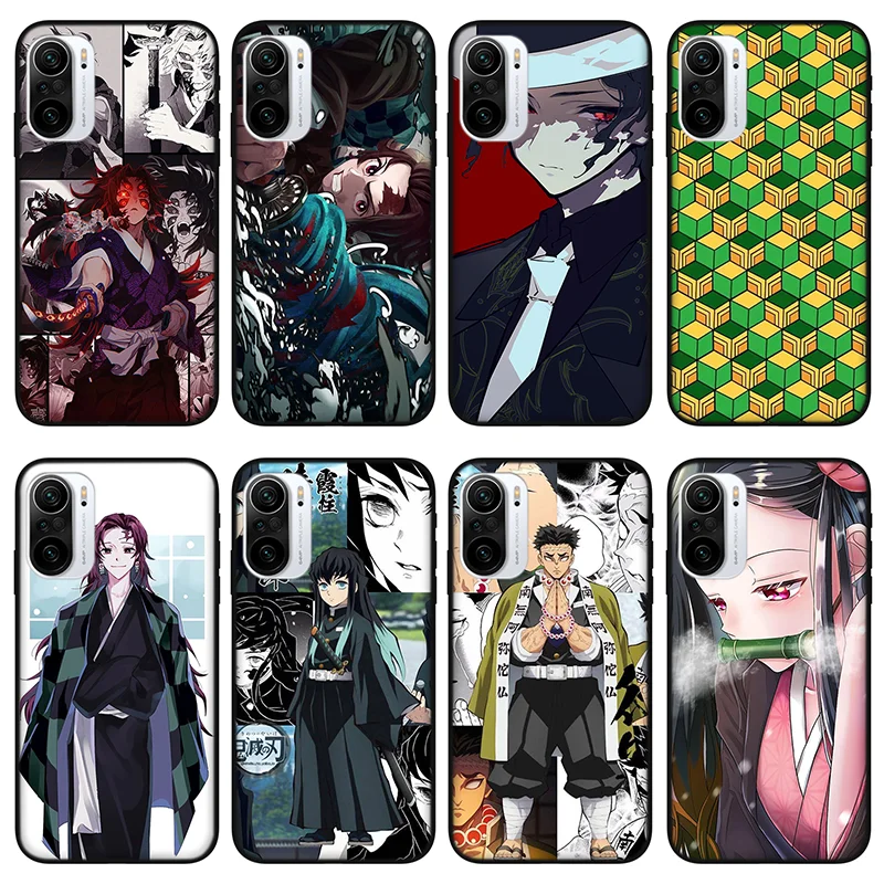 

Черный силиконовый чехол для телефона с аниме Nezuko для Xiaomi Mi 10 11 Ultra Lite Pro Redmi POCO F2 F3 M3 X2 X3 K40 pro game