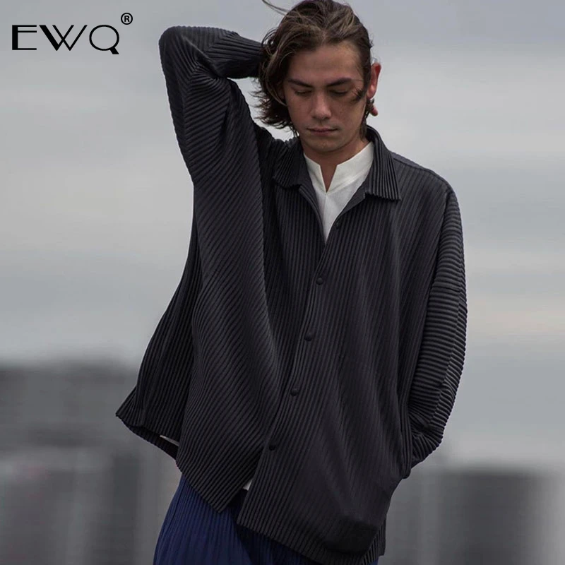 EWQ/высококачественное пальто для мужчин осень 2020 новая свободная повседневная