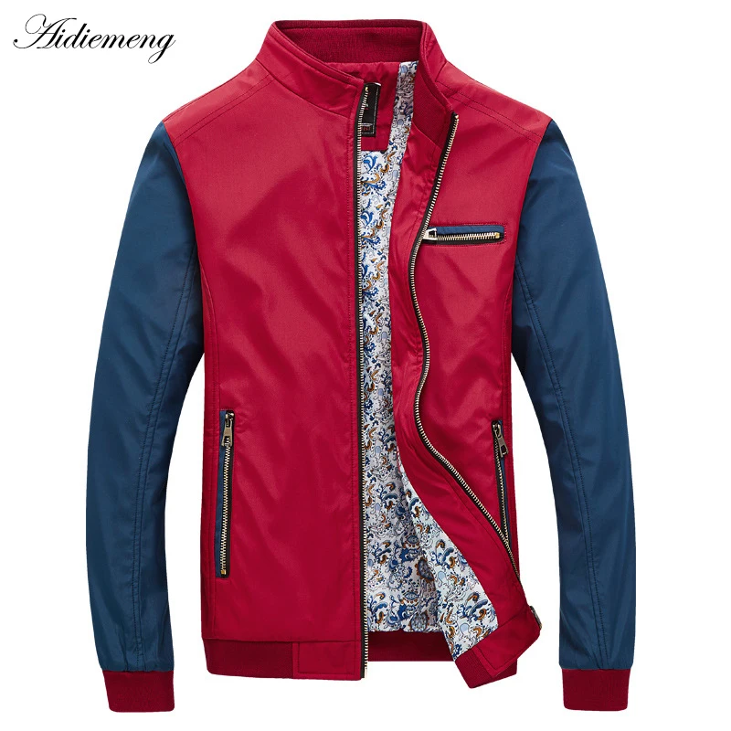 

Мужская куртка 2018 Новое поступление Осенняя модная мужская куртка пальто однотонная мужская куртка для мужчин повседневное тонкое пальто ...