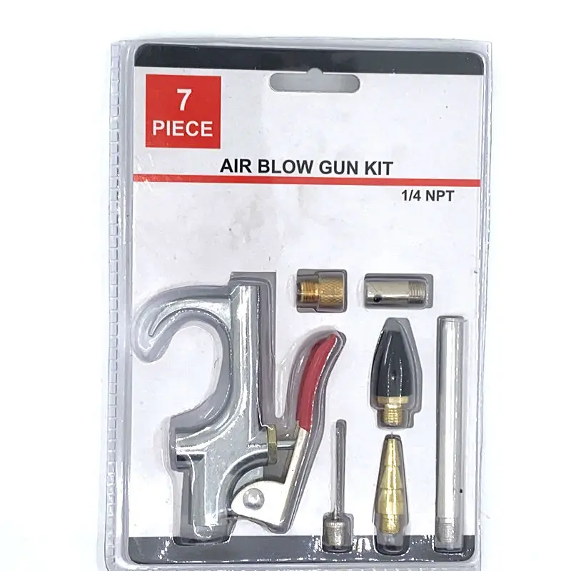 Blow Gun Multiple Nozzles Dust Cleaning Tools Air Duster Gun Pneumatic Trigger Blower