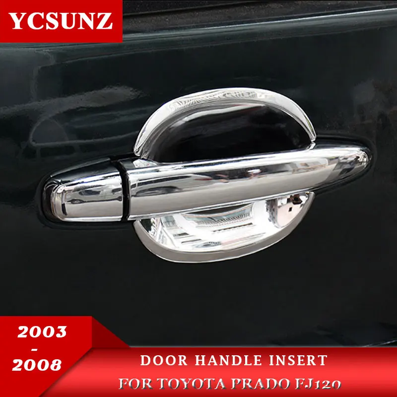 

ABS Chrome Car Accessories Door Handle Inner For Toyota Land Cruiser Prado Fj120 2003 2004 2005 2006 2007 2008