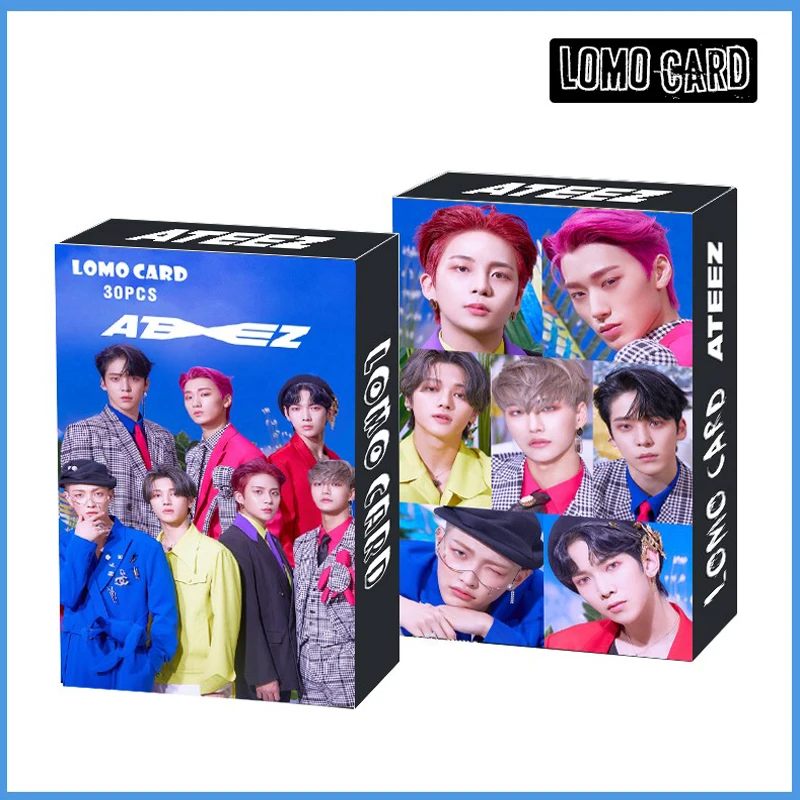 

30pcs/set Kpop ATEEZ Lomo card HD photo print ATEEZ album photocard for fans gifts New arrivals