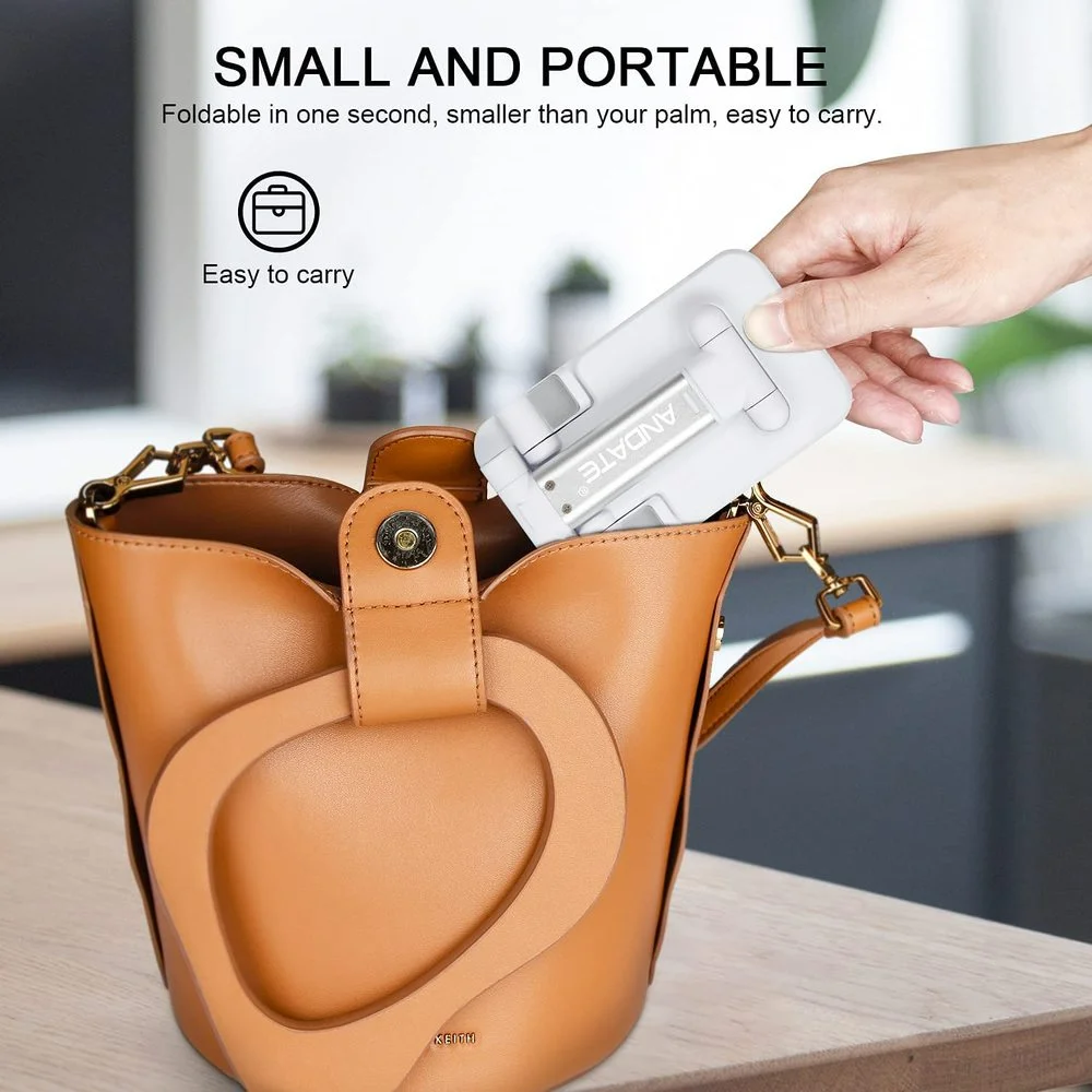 

Portable Mobile Phone Holder Angle Height Adjustable Phone Holder Suitable for Table Fully Foldable Phone Holder, Tablet Holder