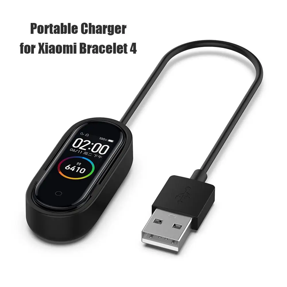 Зарядный USB-кабель для браслета Xiaomi MiBand 2 3 4 | Электроника