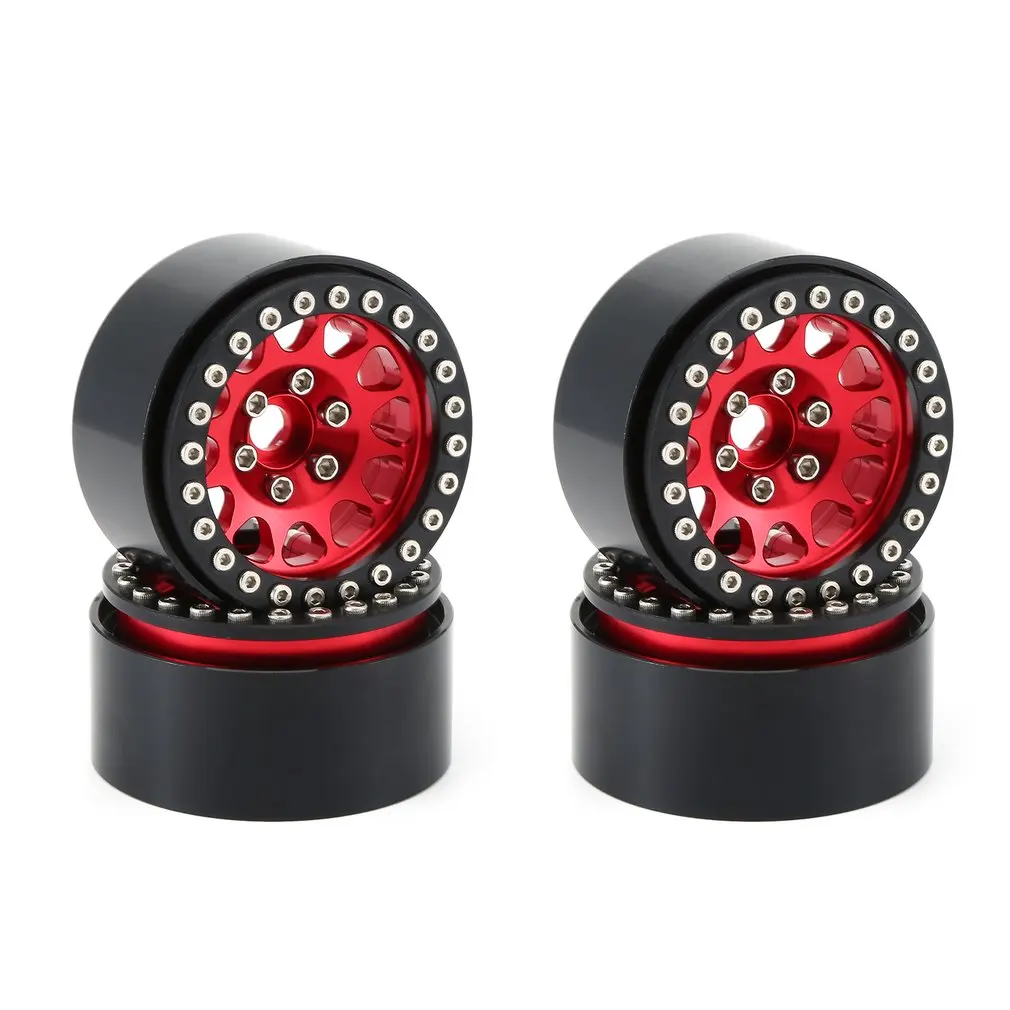 

4PCS 1.9 Metal Beadlock Wheel Rim for 1:10 RC Crawler Traxxas Hsp Redcat Rc4wd Tamiya Axial Scx10 D90 Hpi Tire Accessories