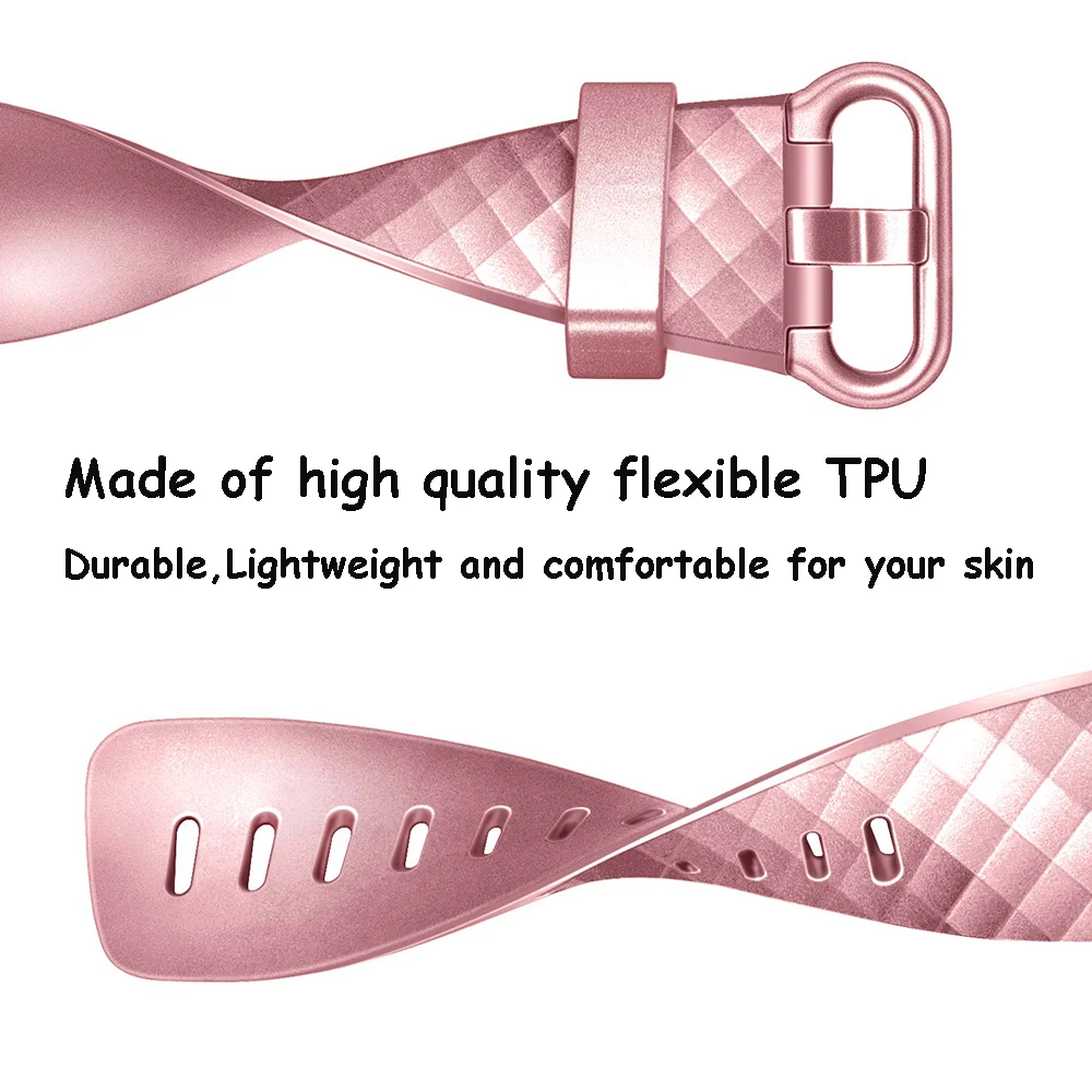 Браслет ремешок для Fitbit Charge 3 розовое золото замены часов браслет аксессуары |