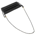 Модная акриловая Хрустальная цепочка для очков, шнур для очков, шнурок с белыми и черными бусинами, ожерелье для очков, металлическая цепочка для солнцезащитных очков