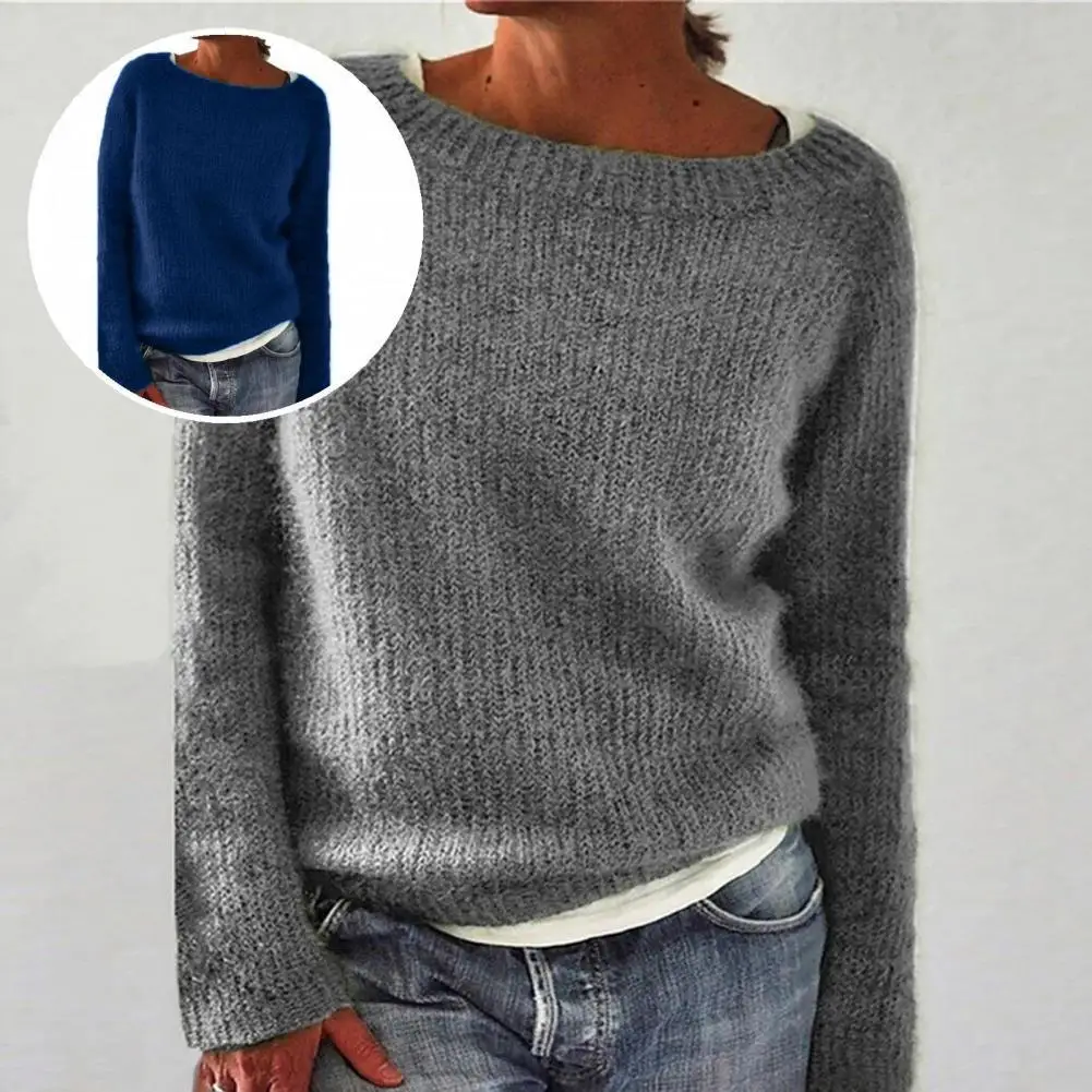 

Женская вязаная одежда, мягкий пуловер, свитер, женские топы, Свободный пуловер, свитер