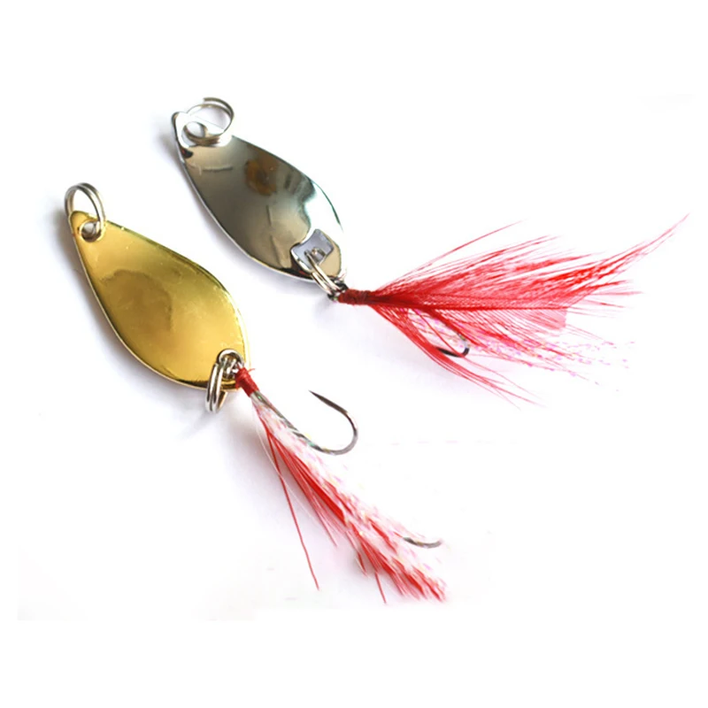 

5pcs 2.5/3.5/5g Metal VIB Hard Lure Metal Fishing Lure Spoon Sequins Spinner Feather Hard Bait For Sea lake lure Tool Wobbler