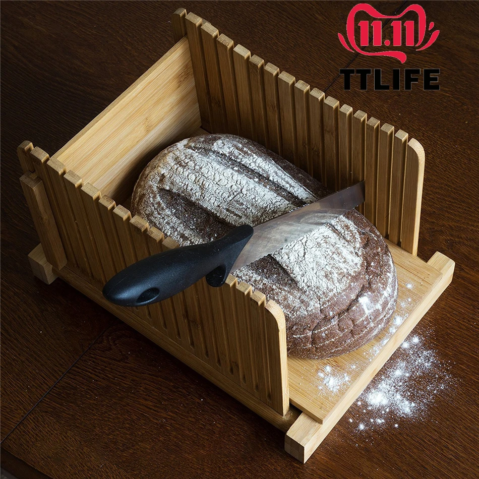 TTLIFE бамбуковая доска для резки хлеба домашнего складной компактный деревянный