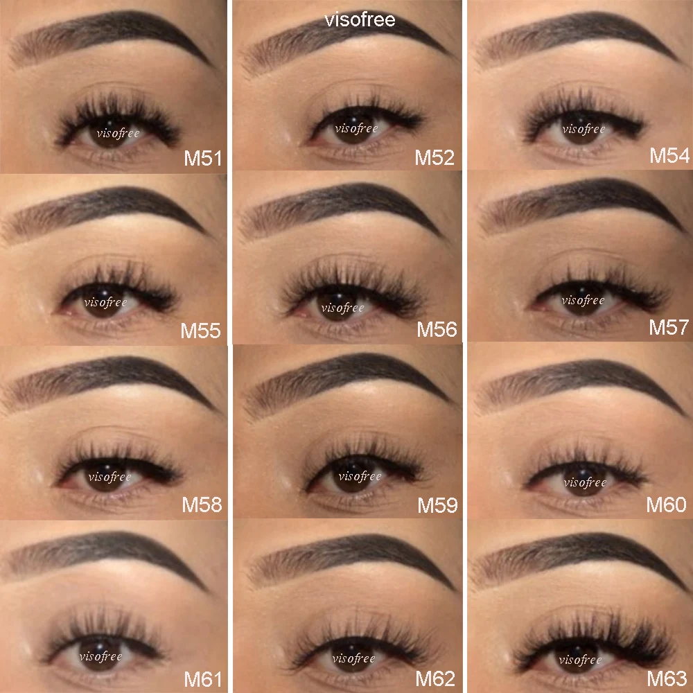Ресницы Visofree 3D из норки 100% не тестируется на животных долговечные ресницы