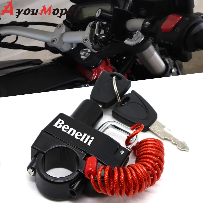 Противоугонный замок на шлем для BENELLI TRK 502 Leoncino 500 200 BJ250 BJ500 TNT 125 300 600 502c аксессуары