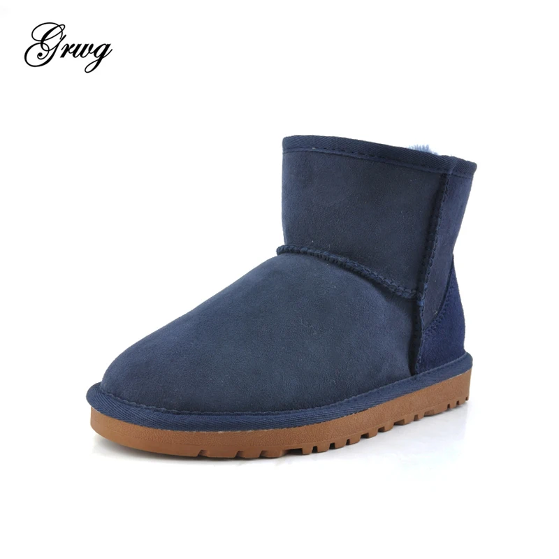 GRWG/Лидер продаж женские зимние ботинки высокого качества теплые из натуральной