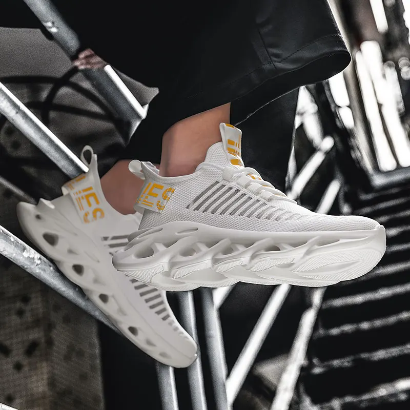 Men Casual Sport Shoes Super Light Sneakers Brand Mesh Male Flats Lace-up Big Size Breathable Spring Autumn Outdoor Footwear | Обувь