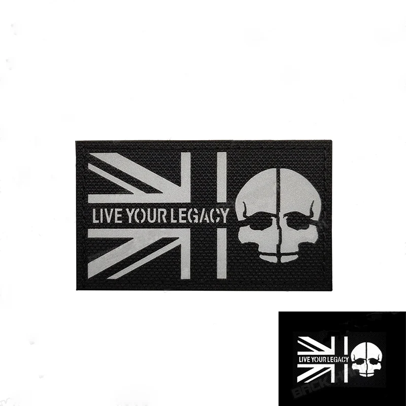 Вышивка SAS британский значок в стиле секретной службы флаг Светоотражающая