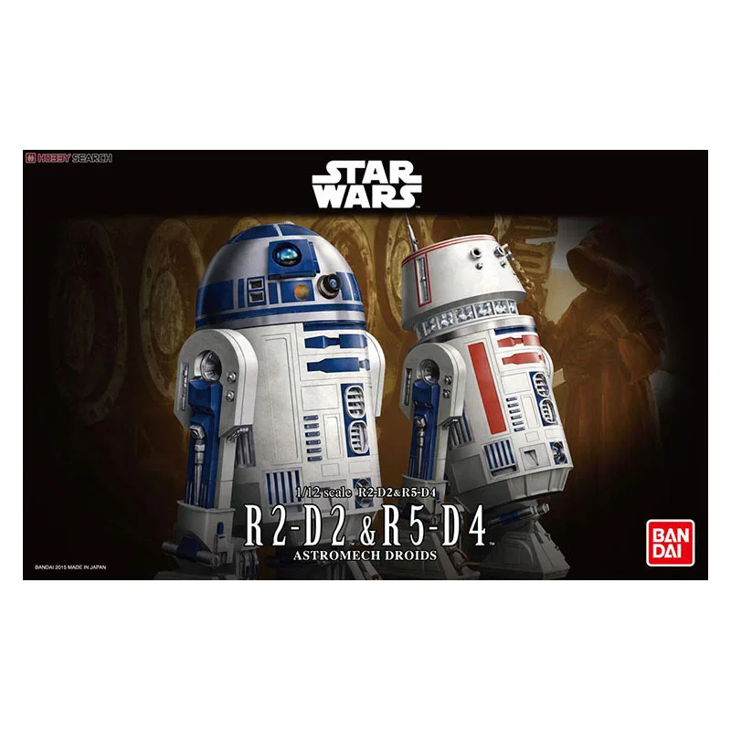 

1/12 R2-D2 R5-D4 BANDAI Звездные войны с принтом «The Force Awakens» (Звёздные войны: Пробуждение силы ПВХ фильм сборки модели игрушки в наличии на складе