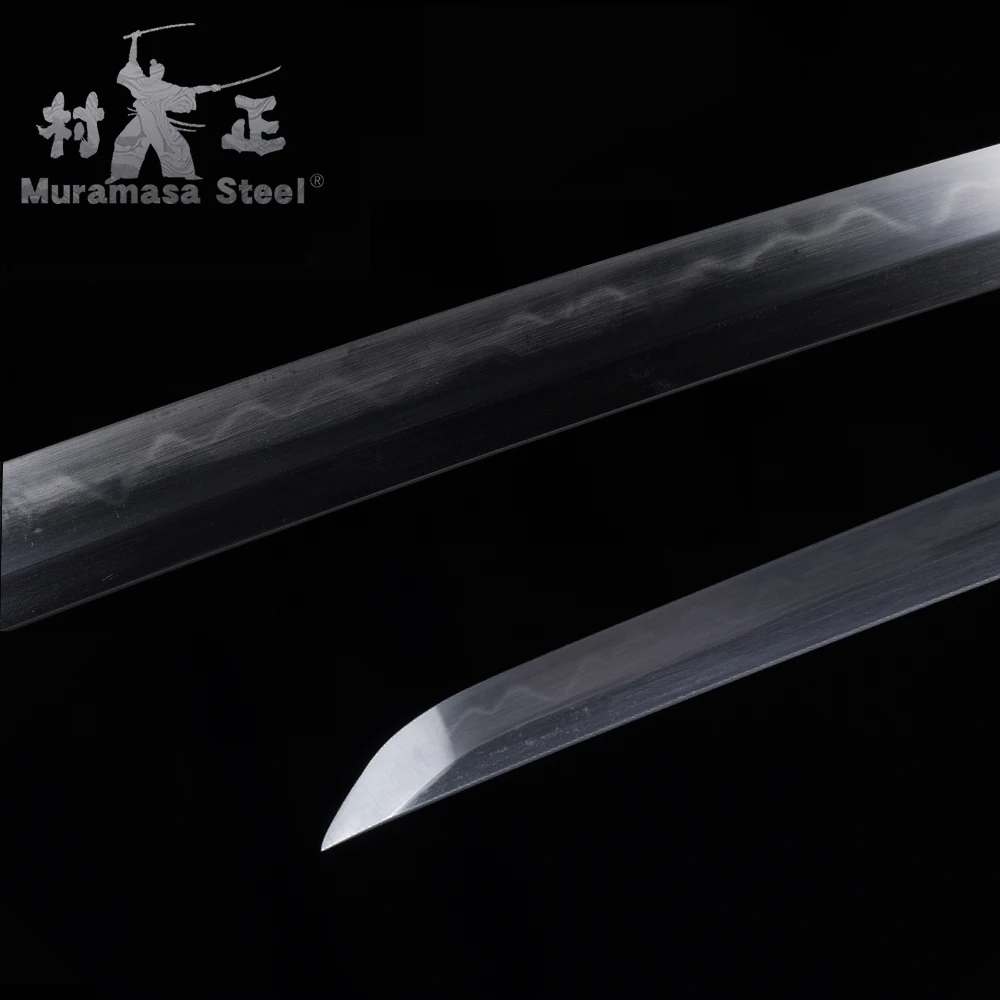 

Sanding Polished-Real Katana T10 Steel Blade Full Tang Clay Tempered Razor Sharp-Samurai Sword Wooden Saya-Japanese Sword