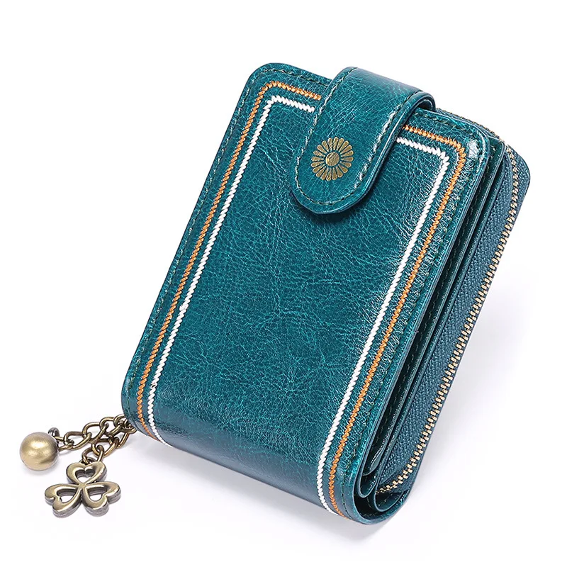 

Genuine Leather Men Wallet Coin Purse Small Mini Credit Card Holder women ladies lady female calfskin PORTFOLIO Male handbag