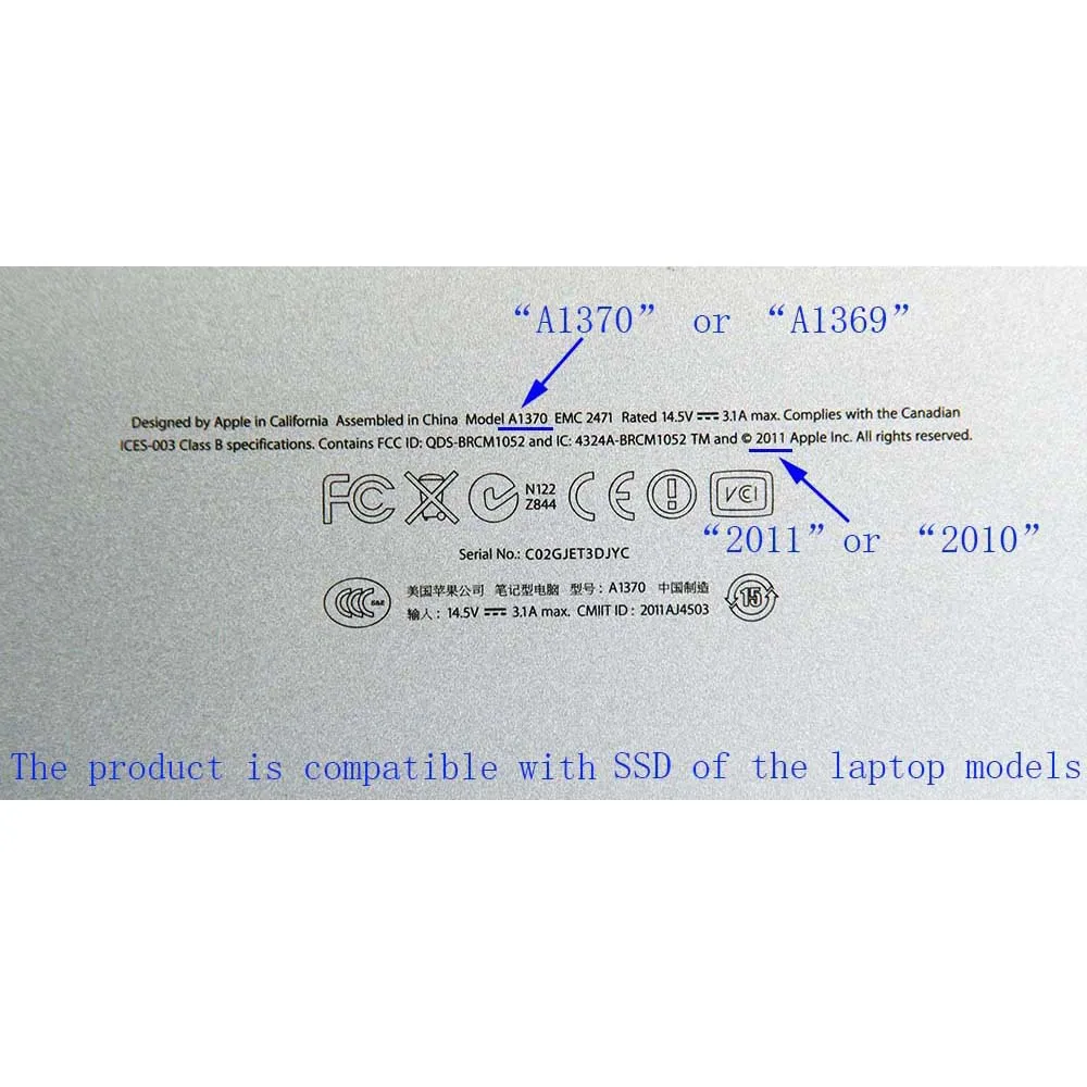 Переходник-конвертер USB 3 0 на жесткий диск SSD кабель для 2010 2011 Macbook Air A1369 A1370 MC503 MC506