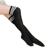 japanese kawaii sexy striped womens stockings woman compression knee high socks women long socks female thigh high stockings