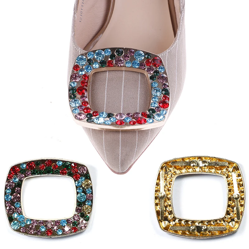 6 стилей хрустальные модные свадебные туфли Стразы зажим Пряжка для обуви
