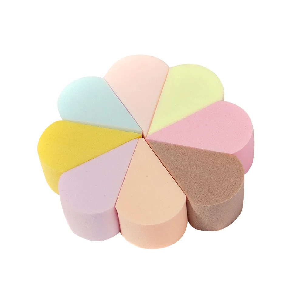 

8pcs Soft Cotton Petal Makeup Foam Latex-Free Makeup Sponge Makeup Beauty Sponge MA