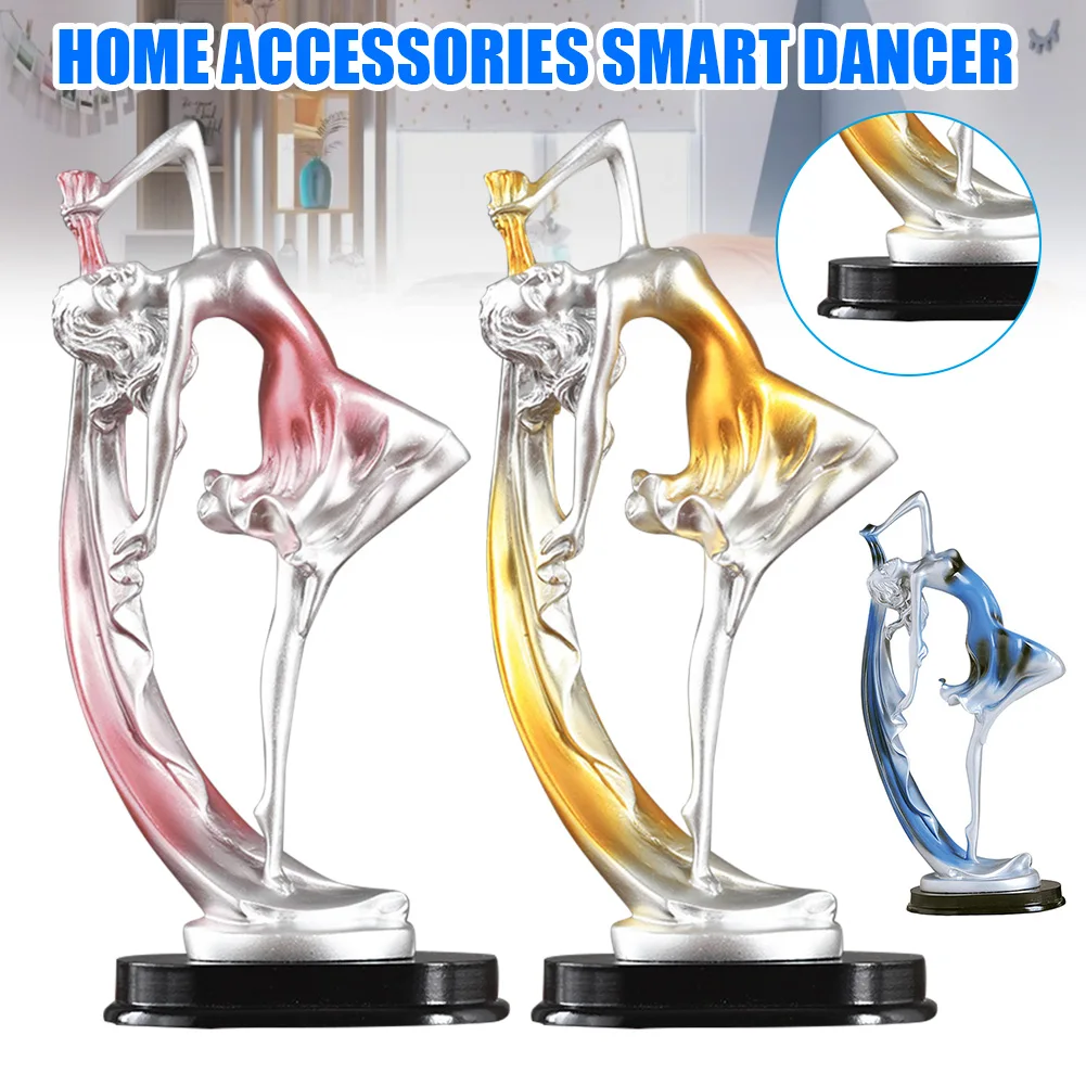 

Resin Dancing Girl Statue Figurine Decorative Sculptures Table Ornament Home J99Store