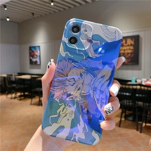 japan anime jujutsu kaisen itadori yuji ryomen phone case for iphone 13 12 11 pro max x xs max xr 7 8 puls blu ray soft cover free global shipping