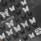 1 лист высококачественные ультратонкие клейкие наклейки для дизайна ногтей в виде бабочки весенне-летние милые сексуальные наклейки для самостоятельного маникюра и украшения