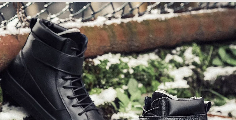 Abnkarwin/зимние мужские кожаные ботинки; Botines botas hombre; мужские ботинки; Buty Zimowe Botte Homme Stivali Uomo; водонепроницаемые ботильоны; 48