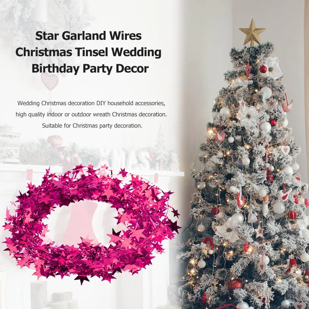 Искусственный 7 5 м цельный цвет ротанга Звезда гирлянда провода Рождество