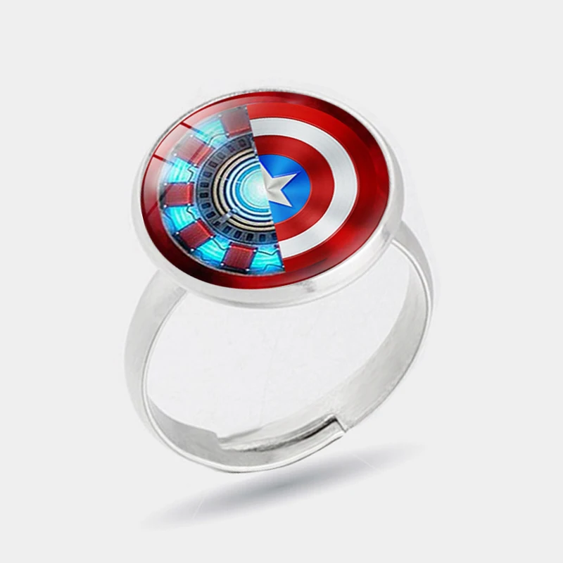 Модное кольцо Мстителей Marvel аниме герой Америка капитан Человек паук Доктор Кто