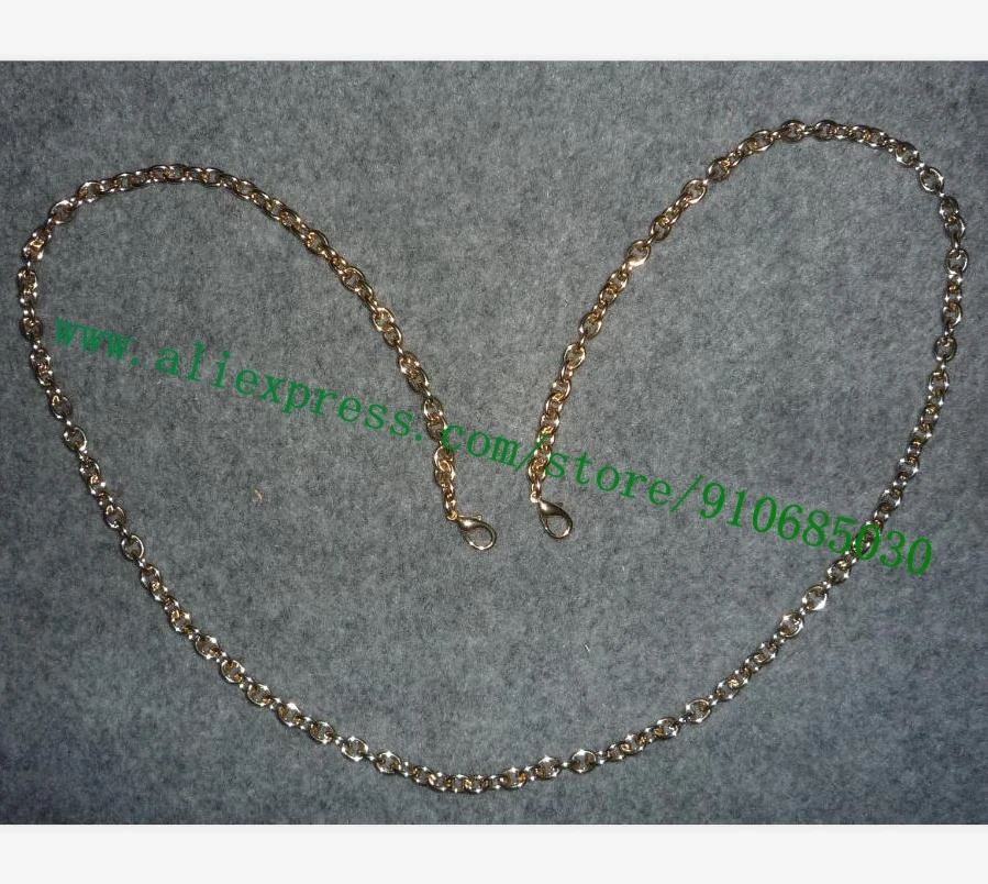 

Top Grade Shine Gold Stainless Alloy Metal Long Chain Shoulder Strap For Feliicie Pochette Favorite Milla Camera Bag 120cm