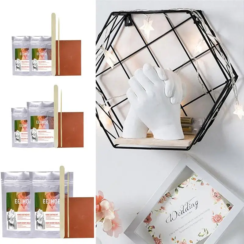 

Klonen Poeder Model DIY Gift Hand Schimmel Poeder 3D Hand Modder Mother 'S Day Versieren Paar Gift Gips Poeder Souvenir Mode