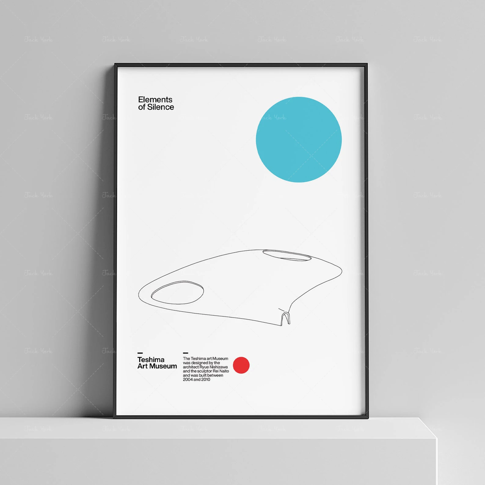 

Teshima Art Museum Minimal Modern Architecture Poster