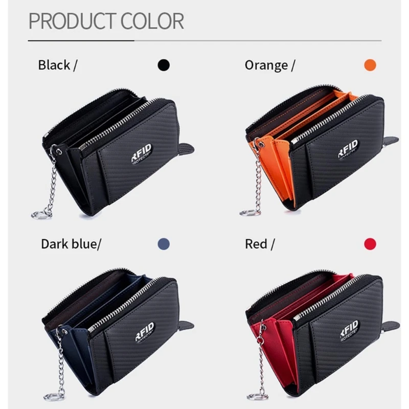 

RFID Blocking Wallets for Men Card Holder Front Pocket Minimalist Wallet A69C