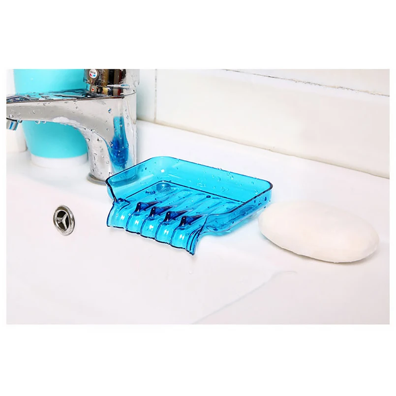 Сладкий Цвет водопад мыльница Пластик Подставка для губки падает сливной Душ с