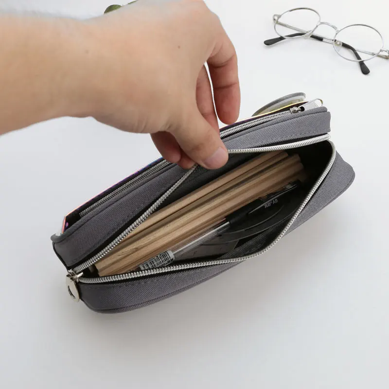 TOPSTHINK Прохладный ослепительно для мальчиков школьная Канцелярия Карандаш сумка