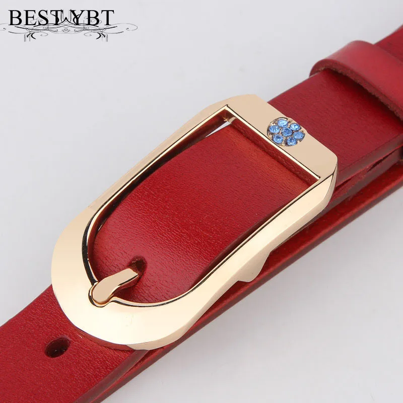 

Best YBT Women Imitation Leather Belt Alloy Pin Buckle With Flower Belt Tidal Current Casual Fashion Retro Hot Sale Belt