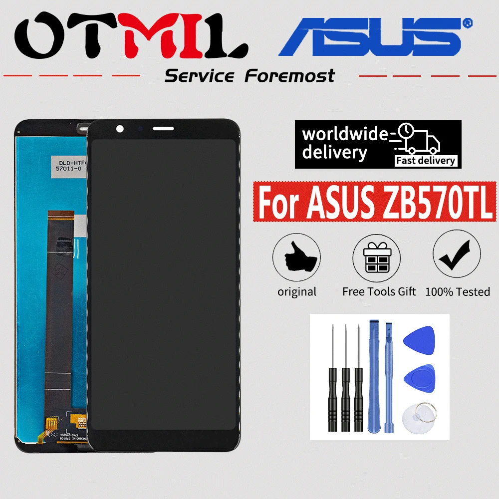 5 7 ''Оригинальный ЖК-дисплей для ASUS Zenfone Max Plus (M1) ZB570TL сенсорный экран с рамкой
