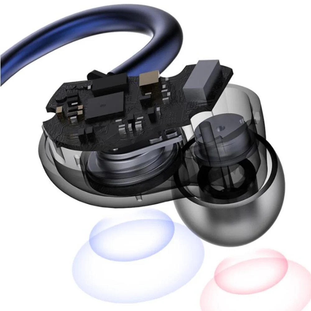 

X6 V5.0 Headset TWS Bilateral Stereo Hanging Ear Type Sport Waterproof Wireless Plating Earphone (Aurora Color Single Earphone