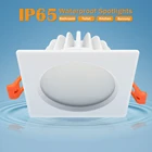 Потолочный светодиодный светильник, IP65, водонепроницаемый, квадратный, Круглый вмонтированный светильник, 5 Вт, 7 Вт, 9 Вт, 12 Вт, 15 Вт, для ванной, туалета, балкона