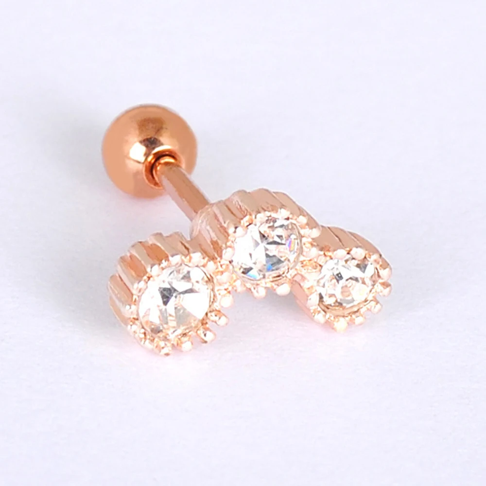 Серьги-гвоздики женские из нержавеющей стали украшение для пирсинга хрящевой