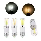 Светодиодный Диммируемый Светильник Эдисона E27, лампа накаливания 3 Вт 4 Вт 6 Вт, светодиодный светильник COB 220 в 240 В постоянного тока 12 В, сменная галогенная лампа 30 Вт 40 Вт 60 Вт для дома