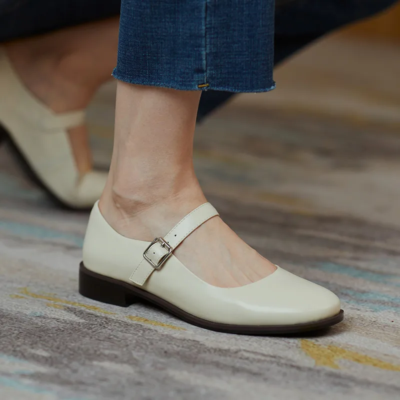 

COVIBESCO Mary Janes Slip On Fashion Women's Shoes 2021 Summer Autumn Thick Heels Pumps Newest Wedding Office Lady Shoes Woman